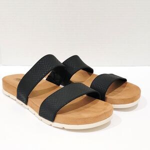 Cliffs By White Mountain Sandals Womens Size 9.5 Tahlie Two Strap Slip On Slides